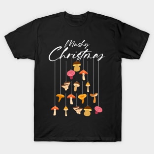 Mushy Christmas Men Women Kids Funny Ugly Christmas Mushroom T-Shirt